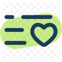 List Heart Minimalistic  Icon