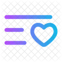 List Heart Minimalistic List List Heart Icon