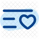 List Heart Minimalistic Icon