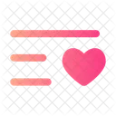 List Heart Minimalistic Icon