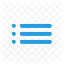 List Bullets Menu Icon