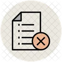 List Canceled Delete Icon
