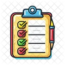 Checklist Document Clipboard Icon