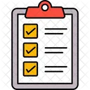 Checklist Document Clipboard Icon