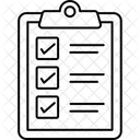 Checklist Document Clipboard Icon