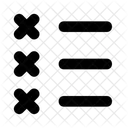 List Error List Fail Icon