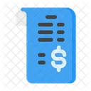 List Invoice Bill Icon