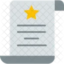 List Manuscript Paper Icon