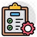 List Management List Setting Checklist Icon