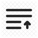 List Symbol Arrow Up Icon Task List With Upward Arrow Icon