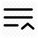 List Up Minimalistic Icon