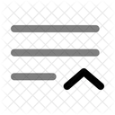 List Up Minimalistic Icon