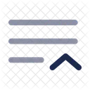 List Up Minimalistic List Arrow Up List Icon