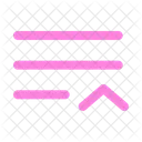 List Up Minimalistic List Arrow Up List Icon