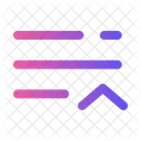 List Up Minimalistic List Arrow Up List Icon