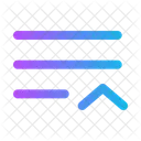 List Up Minimalistic List Arrow Up List Icon