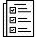 Lista De Verificacao Documento Area De Transferencia Ícone