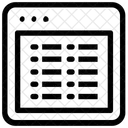 Duplo Lista Pagina Da Web Icon