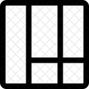 Cuadricula De Lista De La Barra Lateral Izquierda Icono