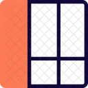 Cuadricula De Lista De La Barra Lateral Izquierda Icon