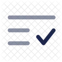 Lista Comprobacion Minimalista Lista Lista Comprobacion Icono