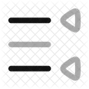 Triangulo Da Direita Para A Esquerda Lista Triangulo Ícone