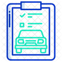 Lista De Automoviles Lista De Verificacion De Automoviles Contrato De Automovil Icono
