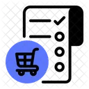 Lista De Compras Lista Lista De Verificacion Icono