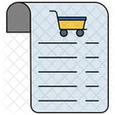 Lista De Compras Lista Compras Ícone