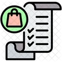 Lista De Compras Anotacao Verificacao Ícone