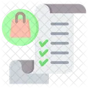 Lista De Compras Anotacao Verificacao Ícone
