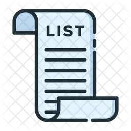 Lista de compras  Ícone