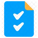 Lista De Compras Lista De Verificacao Lista De Verificacao Ícone