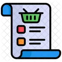 Lista De Compras Lista De Verificacao Lista Ícone