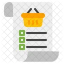 Lista De Compras Lista De Verificacao Lista Ícone