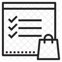 Lista De Compras Lista Lista De Verificacion Icono