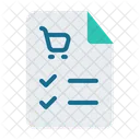 Lista de compras  Ícone