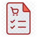 Lista de compras  Ícone