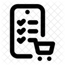 Lista De Compras Lista De Verificacion Lista De Deseos Icono