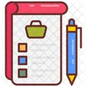 Lista De Compras Lista Catalogo Ícone