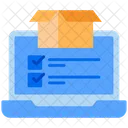 Lista de verificación de entrega en línea  Icono