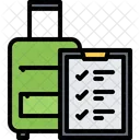 Lista de control de equipaje  Icono