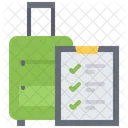 Lista De Control De Equipaje Lista De Control De Equipaje Lista De Equipaje Icono