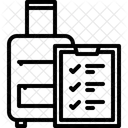 Lista De Control De Equipaje Lista De Control De Equipaje Lista De Equipaje Icono