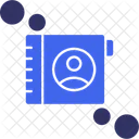 Lista De Contatos Catalogo De Enderecos Diretorio De Contatos Icon