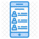 Lista de contatos  Ícone