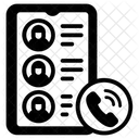 Contatos Telefonicos Lista De Contatos Moveis Lista De Contatos Ícone