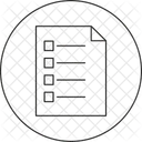 Lista De Contenido Analisis Negocios Icono