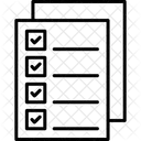 Lista de controle  Ícone