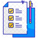 Lista De Verificacao Cheque Papel Icon